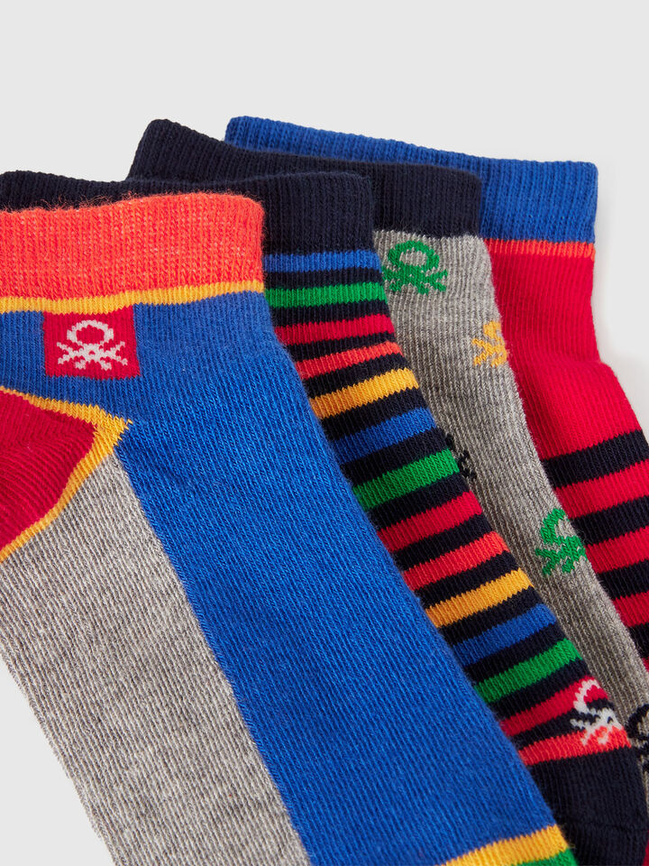 KNITTED SOCKS 4 PAIR Jungen image number 2